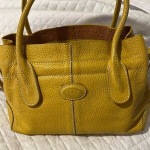 Yellow authentic Tods bag